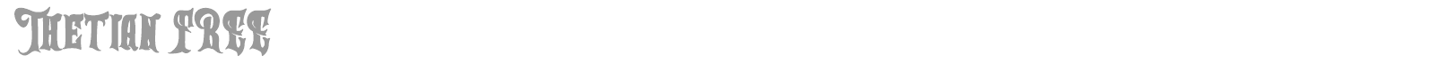 Thetian font preview